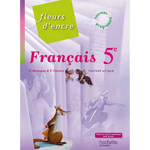 Français 5e : manuel unique · Occasion