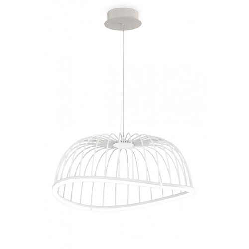 Luminaire Center Suspension Celeste blanc 1 ampoule 35cm