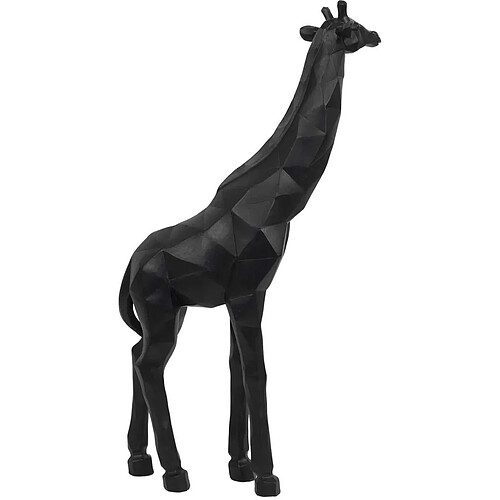 The Home Deco Factory Girafe origami en polyrésine noire 40 cm.