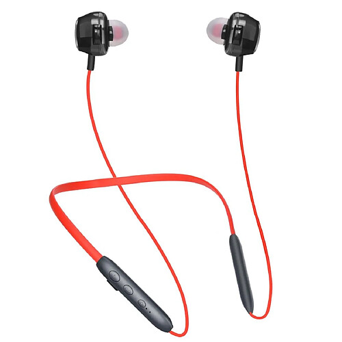 Yonis Ecouteurs Bluetooth Rouge Haute Fidélité