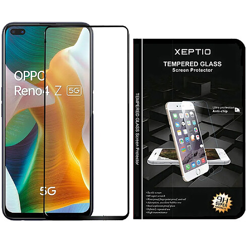 Xeptio Oppo Reno 4Z 5G vitre protection écran noir