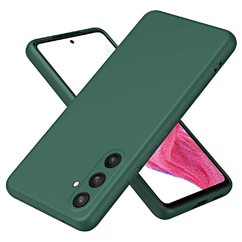 Htdmobiles Coque pour Samsung Galaxy S24 Plus 5G - housse etui silicone gel fine + verre trempe - VERT