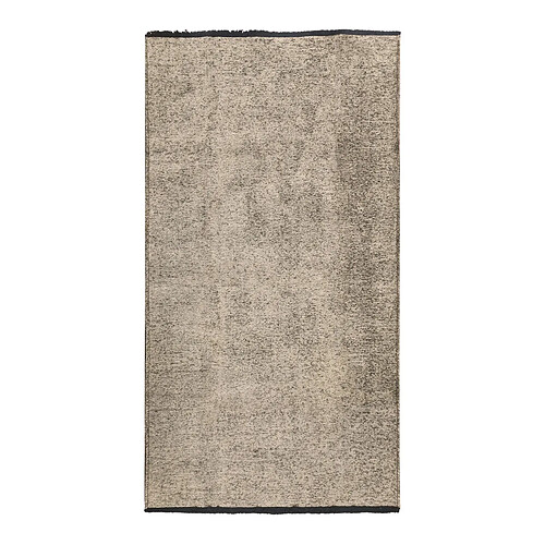 Thedecofactory VENICE - Tapis en coton et polyester lavable tissé plat gris 80x150