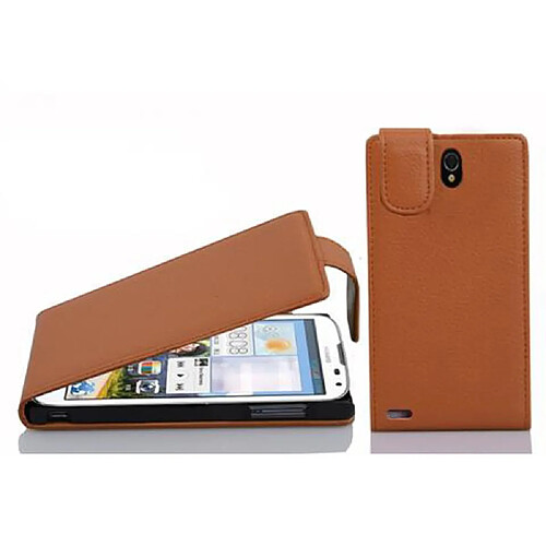 Cadorabo Coque Huawei ASCEND G610 Etui en Marron