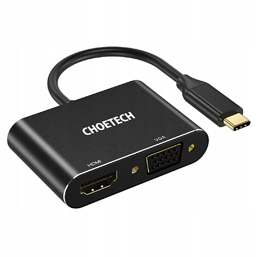 GUPBOO Adaptateur Splitter de USB C vers HDMI 4K 60Hz/VGA,JL2545