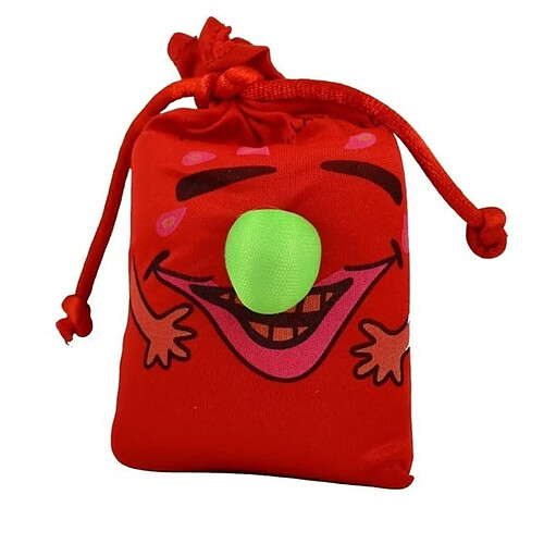 Totalcadeau Porte-clés sac émetteur de rires rouge