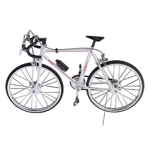 1/10 Échelle Simulé Alliage Vélo De Montagne Vélo Modèle Home Decor Blanc B