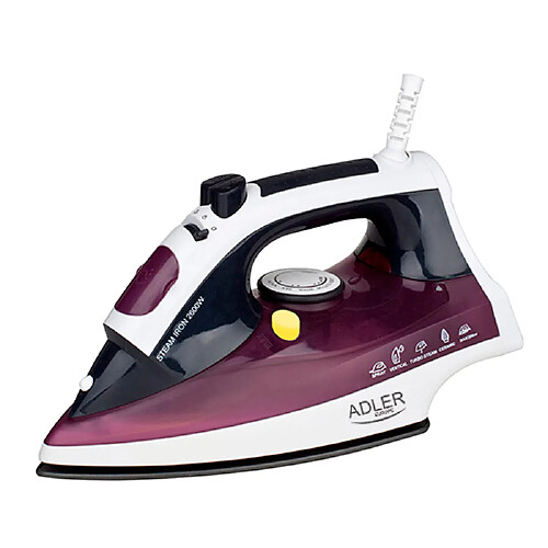 Adler fer a repasser de 0,2L 3000W violet noir blanc