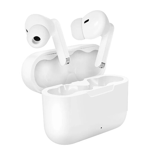 Avizar Ecouteurs Sans Fil Bluetooth Oreillettes Intra-auriculaires Dock de charge Blanc