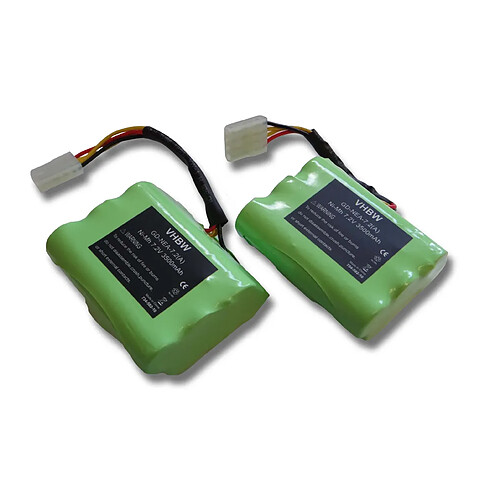 Lot de 2 batteries vhbw 3500mAh (7.2V) pour outils Neato Robotic XV-11, XV-12, XV-14, XV-15 comme 945-0005, 945-0006.