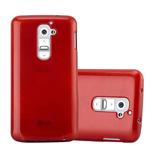 Cadorabo Coque LG G2 Etui en Rouge