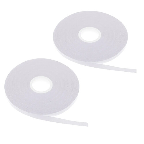 Ruban De Courtepointe 2 Rouleaux Blanc Double Face Ruban Lavable 50 M 1,5 Cm 1 Cm