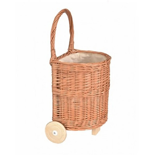 Egmont Toys Caddy en osier et tissu naturel