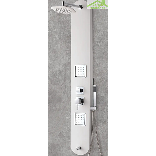 Karag Colonne de douche hydromassante IOS en ABS 150x20x7 cm