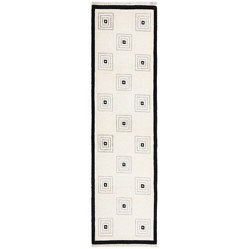 Vidal Tapis de couloir en laine 292x79 beige Darya