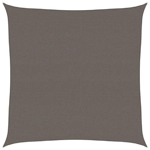 vidaXL Voile d'ombrage 160 g/m² Anthracite 5x5 m PEHD