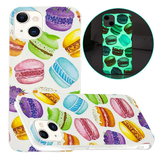 Coque en TPU anti-rayures, IMD lumineux Hamburger pour votre Apple iPhone 13 6.1 pouces