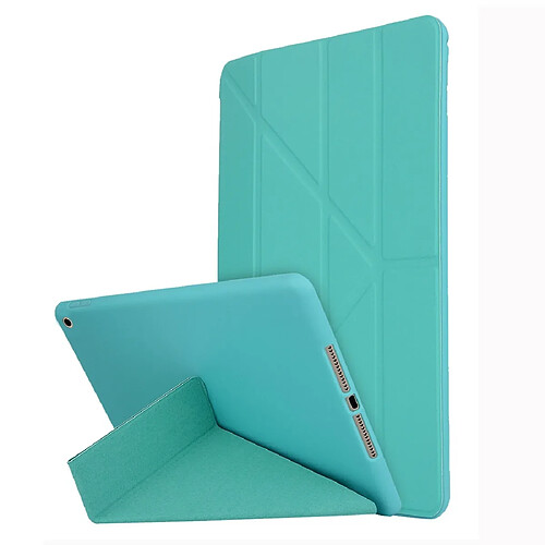 Wewoo Housse Étui Coque Pour iPad 10,2 pouces TPU Déformation horizontale Etui en cuir avec support Vert