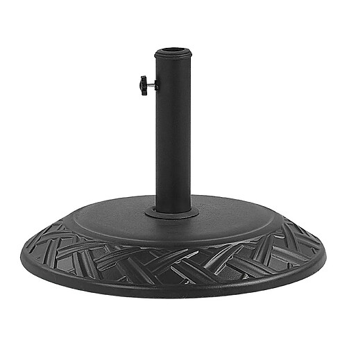 Beliani Socle de parasol CAPACI Noir Rond