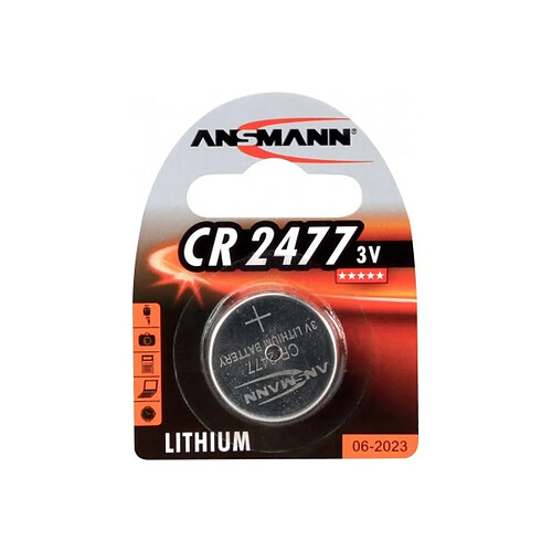 ANSMANN Piles lithium 1516-0010 CR2477 blister de 1