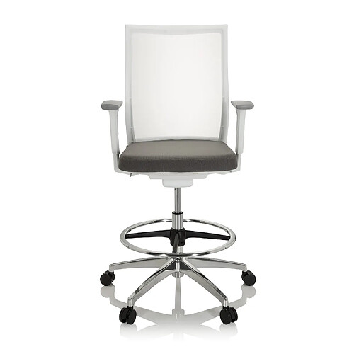 Siège technique / Tabouret technique ASPEN WORK W tissu maille transparent / tissu gris hjh OFFICE