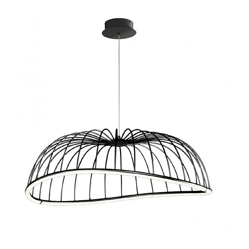 Luminaire Center Suspension Celeste Noir 1 ampoule 35cm