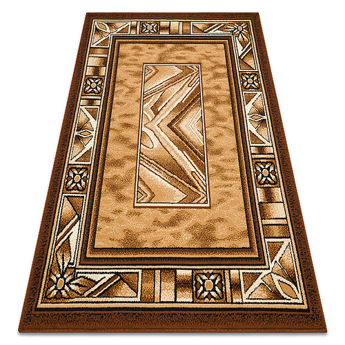 RUGSX BCF Tapis Morad OPAL cadre, classique - vieil or 120x170 cm