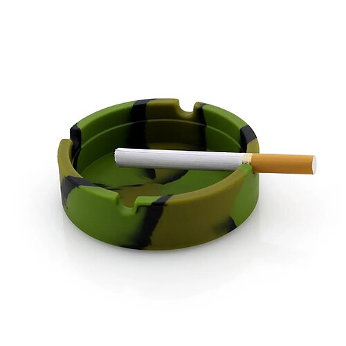 Universal 1 cendrier rond en silicone de camouflage portatif, porte-cigarettes, porte-cendrier