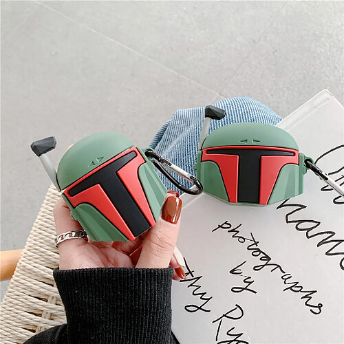 GUPBOO Airpods Coque Housse Étui Protecteur Compatible pour AirPods1/2-caricature de casque star wars