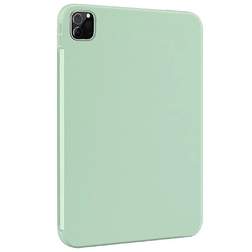 Coque en silicone vert clair pour votre iPad Pro 11-pouces (2021)/(2020)/(2018)