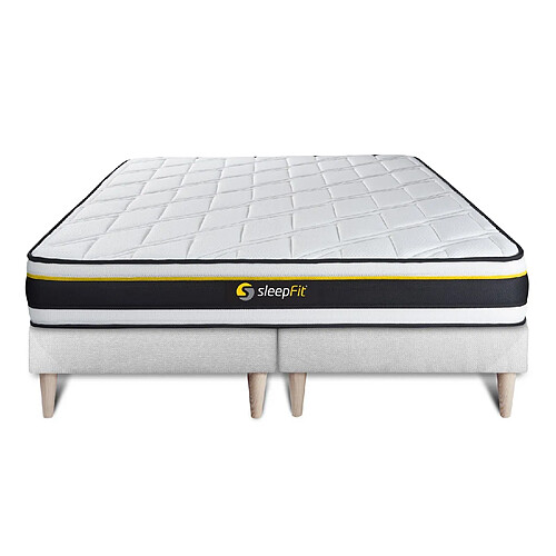 Sleepfit Ensemble double sommier 90x200 + matelas SOFT 180x200