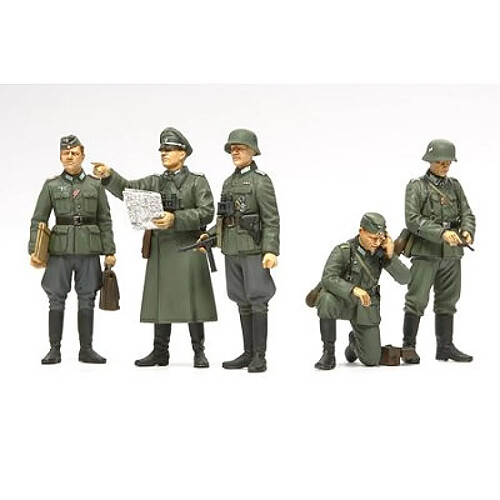 Tamiya Figurines 2ème Guerre Mondiale : Etat-major de campagne allemand