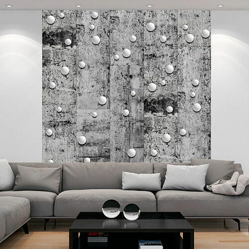 Paris Prix Papier Peint Pearls on Concrete 50x1000cm