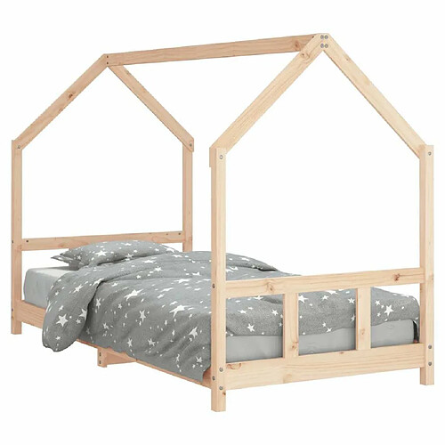 Maison Chic Lit simple Cadre de lit pour enfants,Lit d'Enfant Moderne 90x200 cm bois de pin massif -MN48975