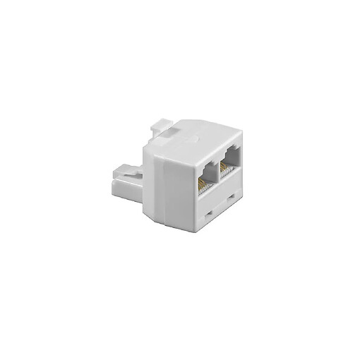 Adaptateur ADAP RJ45/8P8C 1xM 2xF BLANC