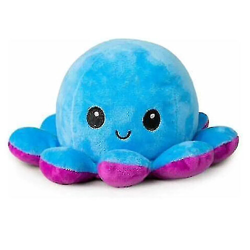 Universal Poscope en peluche Reversible Cute Flip Soft Toy Gift Happy Tad Moodblue Purple