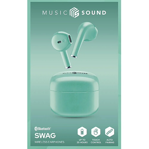 Cellular Line Cellularline Music Sound Swag Auricolari Wireless Earphones Bluetooth Verde