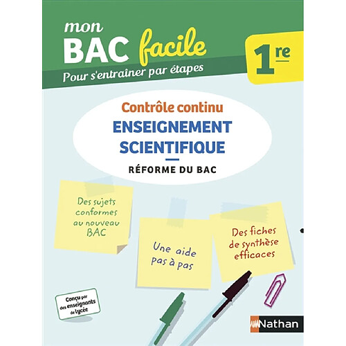 Enseignement scientifique 1re : contrôle continu : réforme du bac · Occasion