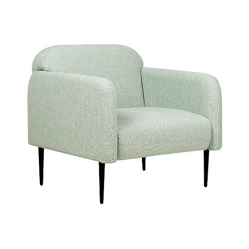 Beliani Fauteuil STOUBY Lin Vert clair