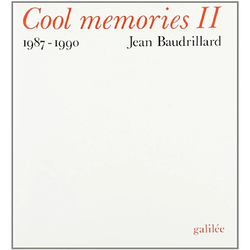 Cool memories. Vol. 2. 1987-1990 · Occasion