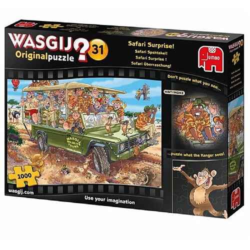 Puzzle 1000 pièces Diset Wasgij Original 31 Safari Surprise