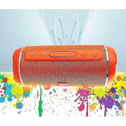 Universal Haut-parleur Bluetooth portable sans fil étanche radio-enceintes portables bluetooth en haut-parleurs (orange)