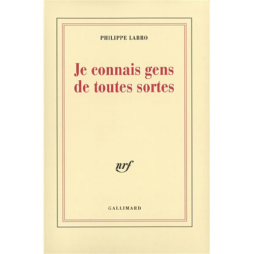 Je connais gens de toutes sortes · Occasion