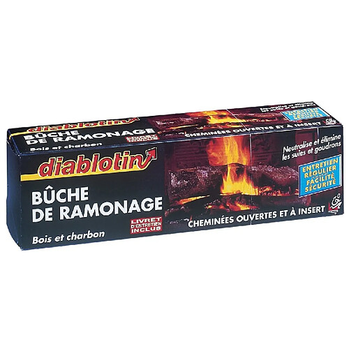 DIABLOTIN - Bûche de ramonage 1,25 Kg