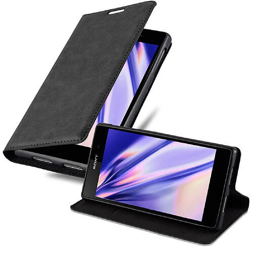 Cadorabo Coque Sony Xperia Z1 Etui en Noir