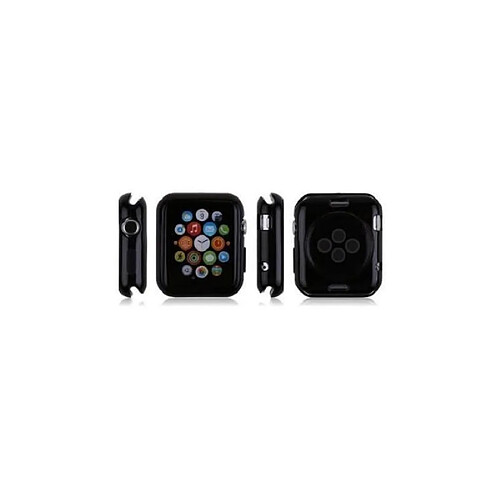 Coque de Protection Silicone TPU Pour Apple Watch 42mm - Noir