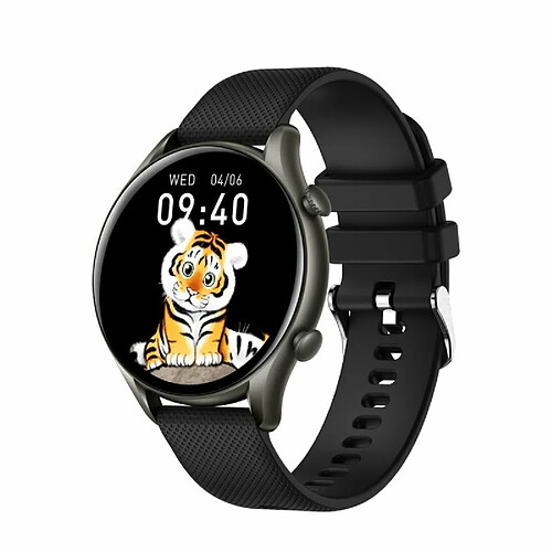 Montre Intelligente Compatible Bluetooth Appel Surveillance De La Pression Artérielle Bracelet De Sport Multifonctionnel Noir