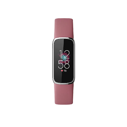 Fitbit Luxe AMOLED Bracelet connecté Rose, Platine