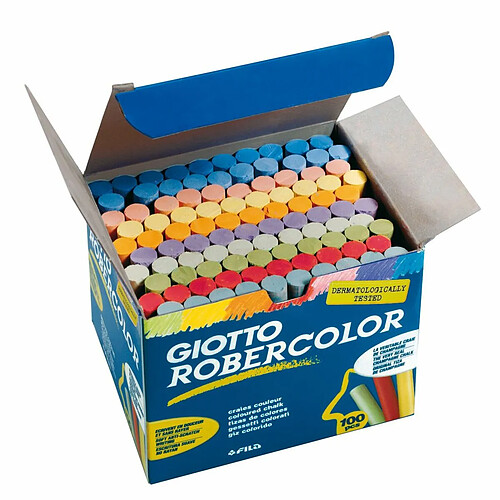 Craies Giotto Robercolor Multicouleur Anti-poussière 100 Pièces