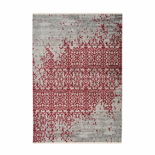 Paris Prix Tapis Vintage à Franges Baroque II Rouge 80 x 150 cm